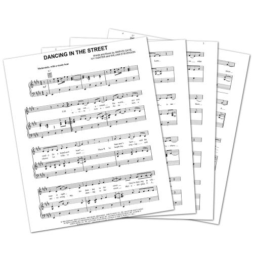 Dancing in the Street - Signed Sheet Music