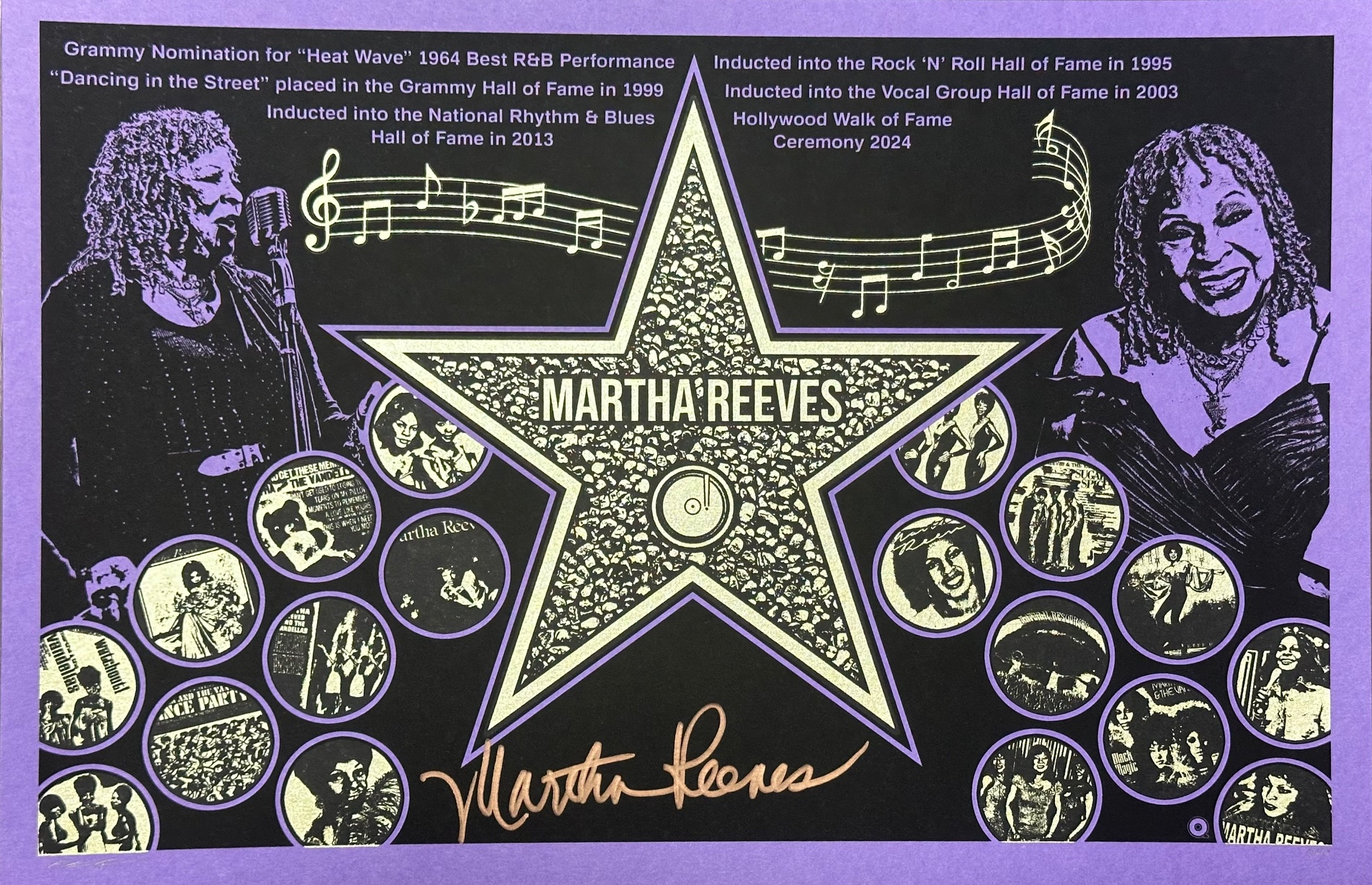 Limited Edition Hollywood Star Lavender Print